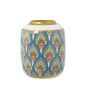 Vaso Alexandra House Living Bianco Dorato Ceramica 18 x 18 x 22 cm