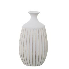 Vaso Alexandra House Living Bianco Dorato Ceramica 23 x 23 x 37 cm