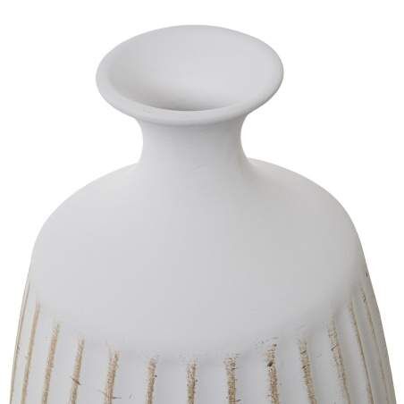 Vase Alexandra House Living White Golden Ceramic 23 x 23 x 37 cm