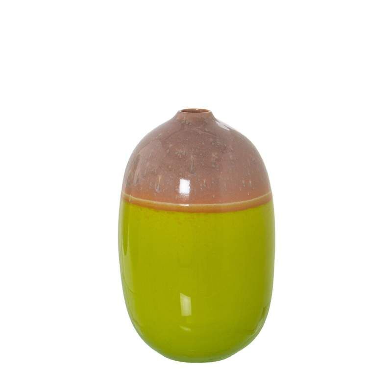 Vase Alexandra House Living Green Pink Ceramic 17 x 17 x 27 cm