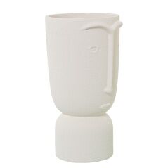 Vaso Alexandra House Living Ecru Ceramica Faccia 16 x 16 x 27 cm