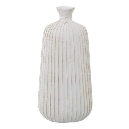 Vaso Alexandra House Living Bianco Dorato Ceramica 18 x 18 x 37 cm