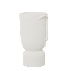 Vaso Alexandra House Living Ecru Ceramica Faccia 13 x 13 x 25 cm