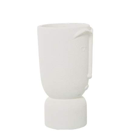 Vaso Alexandra House Living Ecru Ceramica Faccia 13 x 13 x 25 cm