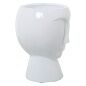 Vase Alexandra House Living White Ceramic Shiny Face 27 x 27 x 35 cm