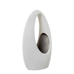 Vaso Alexandra House Living Bianco Ceramica 13 x 23 x 33 cm Cesto