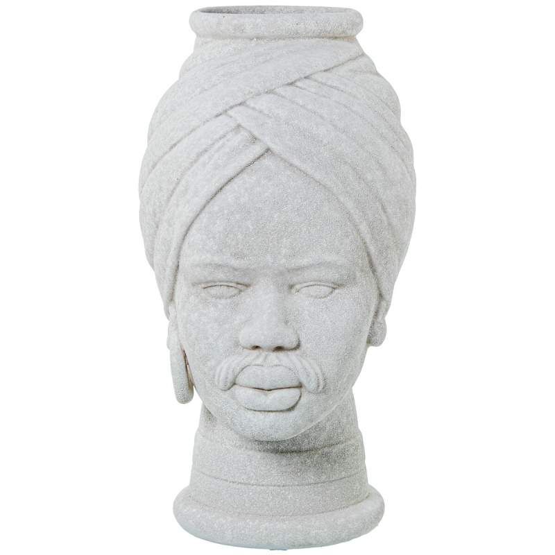 Vaso Alexandra House Living Bianco Ceramica Africana 18 x 18 x 29 cm