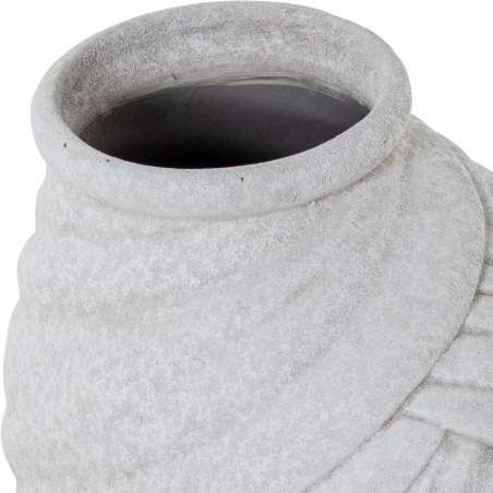 Vaso Alexandra House Living Bianco Ceramica Africana 18 x 18 x 29 cm