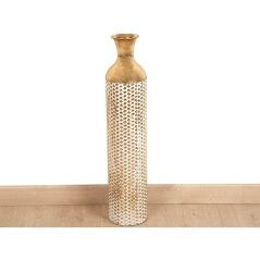 Floor vase Alexandra House Living Golden Metal 16 x 79 x 16 cm