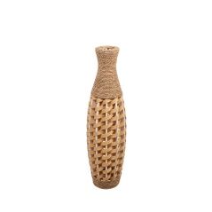 Floor vase Alexandra House Living Brown PVC Natural Fibre 24 x 80 x 24 cm