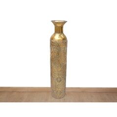 Floor vase Alexandra House Living Golden Metal 15 x 71 x 15 cm