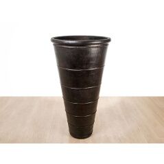 Vaso da pavimento Alexandra House Living Nero Ceramica 85 x 165 x 85 cm