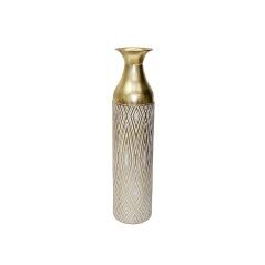 Floor vase Alexandra House Living Golden Metal 15 x 63 x 15 cm