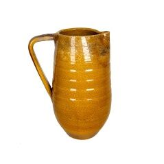 Vase Alexandra House Living Mustard Ceramic 23 x 34 x 16 cm