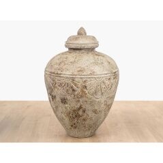 Floor vase Alexandra House Living Beige Ceramic 65 x 100 x 65 cm