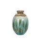 Vase Alexandra House Living Blue Brown Terracotta 22 x 35 x 22 cm