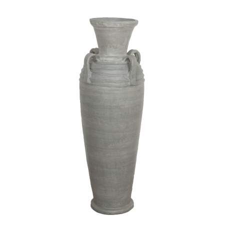 Floor vase Alexandra House Living Grey Terracotta 33 x 100 x 33 cm With handles