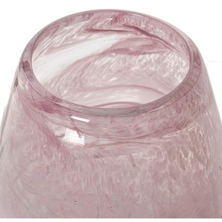 Vase Alexandra House Living Pink Crystal 15 x 15 x 22 cm