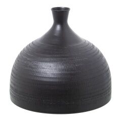 Vase Alexandra House Living Black Metal 27 x 27 x 25 cm