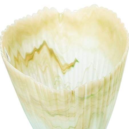 Vase Alexandra House Living Cream Crystal 21 x 30 cm 41 x 39 x 27 cm