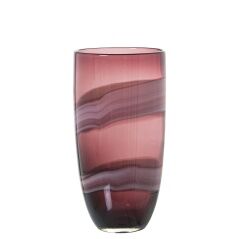 Vaso Alexandra House Living Rosso Cristallo 15 x 15 x 27 cm