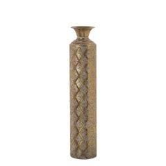 Vase Alexandra House Living Golden Metal 13 x 13 x 63 cm