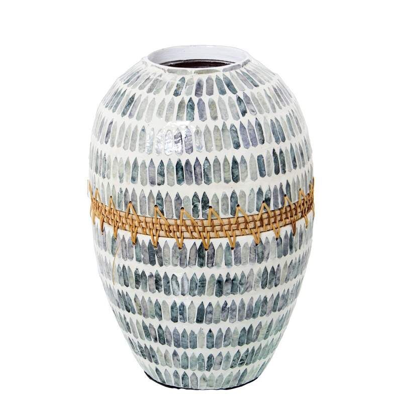 Vase Alexandra House Living Mother of pearl 25 x 25 x 32 cm