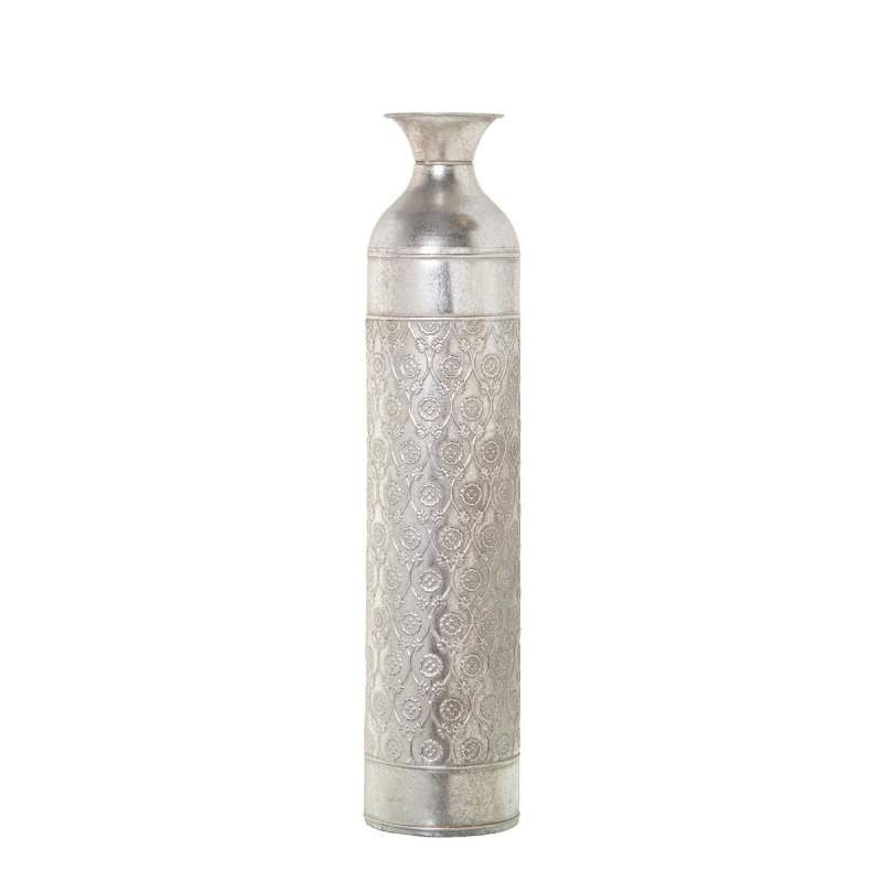 Floor vase Alexandra House Living Silver Metal 15 x 15 x 68 cm