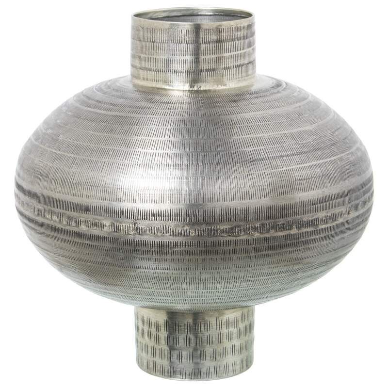 Vase Alexandra House Living Silver Metal Aged finish 50 x 33 x 33 cm