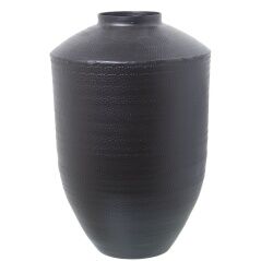 Vase Alexandra House Living Black Metal 25 x 26 x 3960 cm