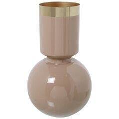 Vase Alexandra House Living Pink Golden Metal 18 x 18 x 29 cm