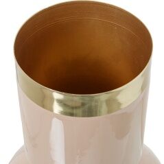 Vase Alexandra House Living Pink Golden Metal 18 x 18 x 29 cm