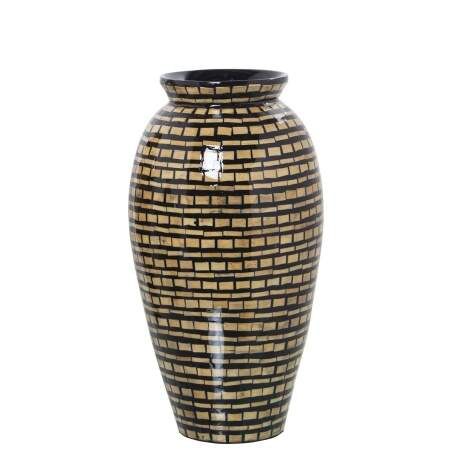 Vase Alexandra House Living Wood Bamboo 21 x 39 x 21 cm