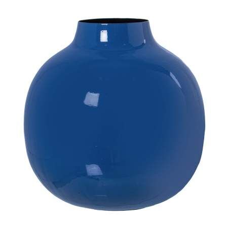 Vase Alexandra House Living Dark blue Metal 21 x 21 x 21 cm