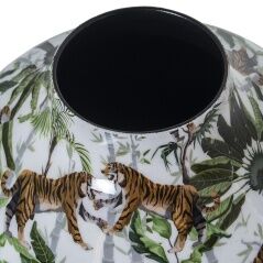 Vase Alexandra House Living Metal Tiger 21 x 21 x 26 cm