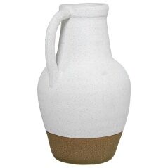 Vaso Alexandra House Living Bianco Ceramica 25 x 23 x 40 cm Con maniglia