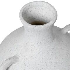 Vaso Alexandra House Living Bianco Ceramica 23 x 28 cm Con manici