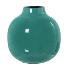 Vaso Alexandra House Living Verde scuro Metallo 21 x 21 x 21 cm