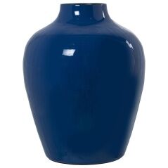 Vase Alexandra House Living Dark blue Metal 21 x 21 x 26 cm