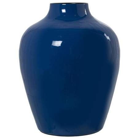 Vaso Alexandra House Living Blu scuro Metallo 21 x 21 x 26 cm