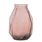 Vaso in Vetro Riciclato Alexandra House Living Rosa Cristallo 19 x 20 x 33 cm