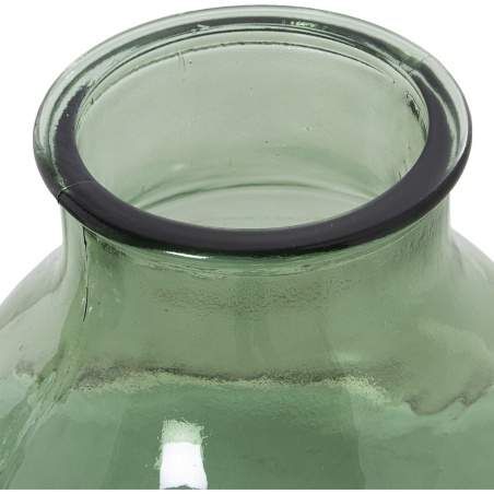 Vaso in Vetro Riciclato Alexandra House Living Verde Cristallo 27 x 27 x 32 cm