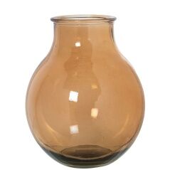 Vaso in Vetro Riciclato Alexandra House Living Marrone Cristallo 27 x 27 x 33 cm