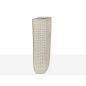 Vaso Romimex Crema Resina 17 x 48 x 11 cm