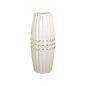 Vase Romimex White Silver Ceramic 13 x 32 x 13 cm