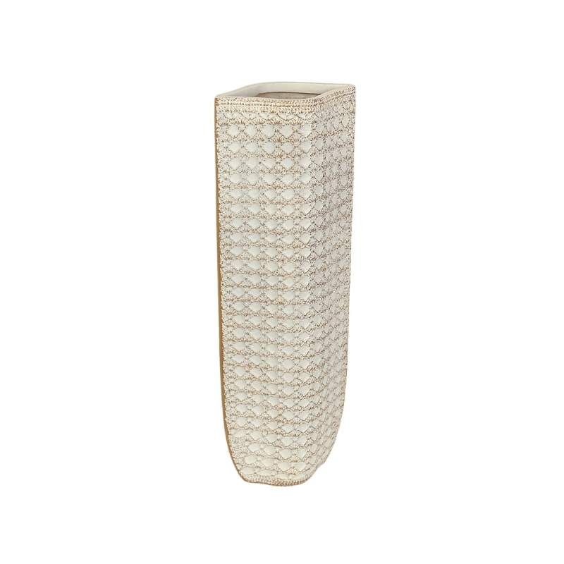 Vase Romimex Cream Resin 20 x 59 x 13 cm