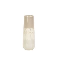 Vaso Romimex Beige Grigio Ceramica 14 x 34 x 14 cm