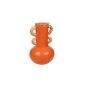 Vaso Romimex Arancio Naturale Ceramica Rattan 20 x 40 x 20 cm Con manici