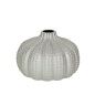 Vase Romimex Silver Porcelain Spherical 25 x 17 x 25 cm