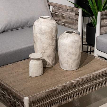 Vaso Alexandra House Living Bianco Ceramica 21 x 32 cm